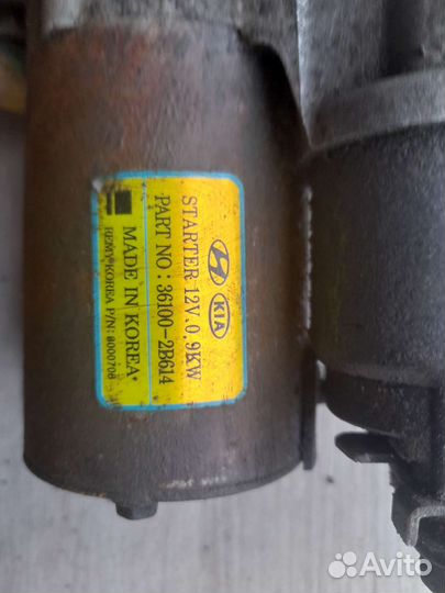 Стартер Solaris 1 Rio 3 g4fc g4fa