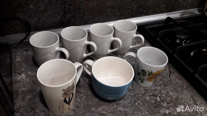 Бокалы 7 штук. Отличное состояние