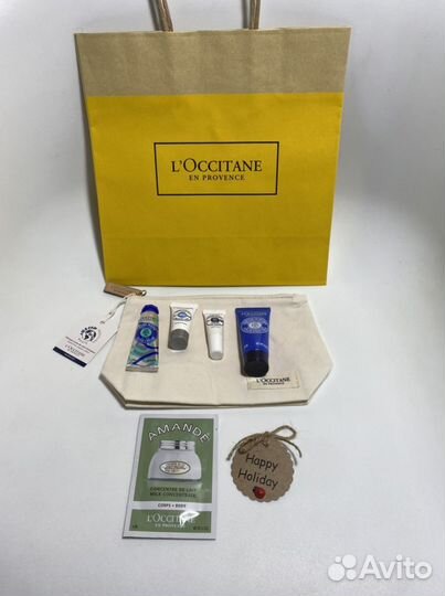 Loccitane набор c косметичкой