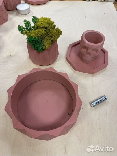 Кашпо бетонные набор