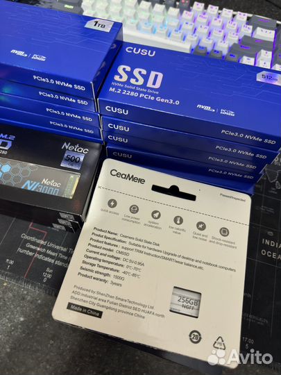 Ssd M2 nvme 256gb 500gb 512hb 1Tb новые