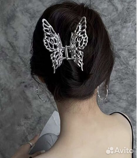 Крабик(заколка) для волос бабочка