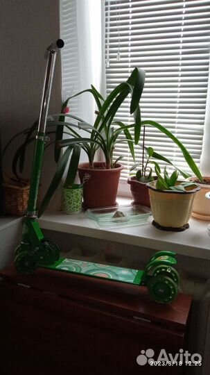 Самокат детский складной 4 колеса