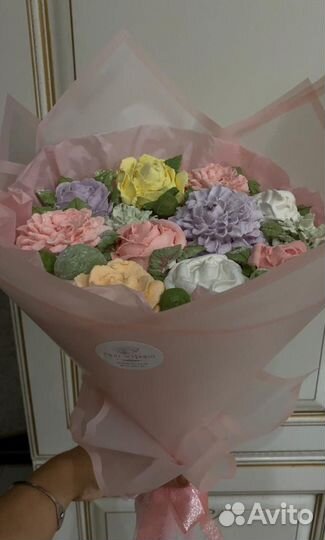 Зефирные букеты (сьедобные). Чайные бомбочки