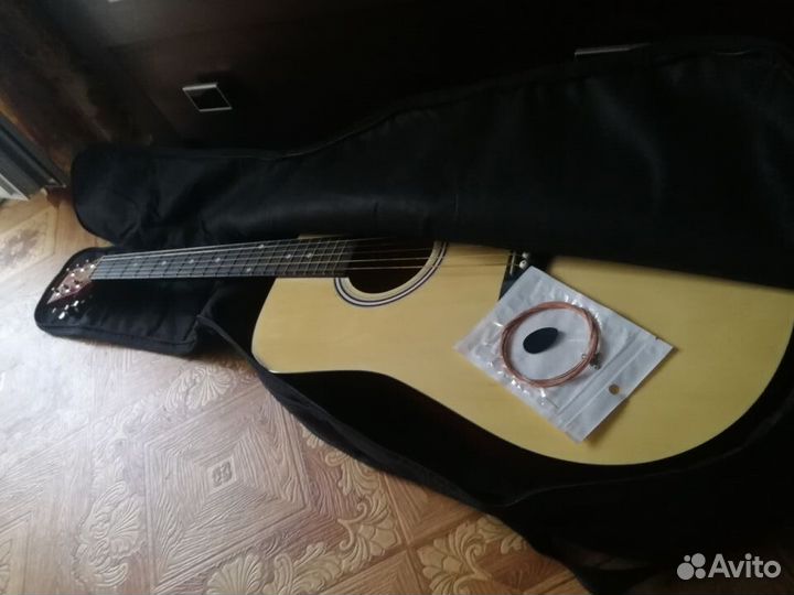 Акустическая гитара fender squier SA-150+ чехол