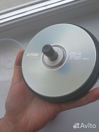 Диски чистые новые CD-R, DVD-R, DVD+R