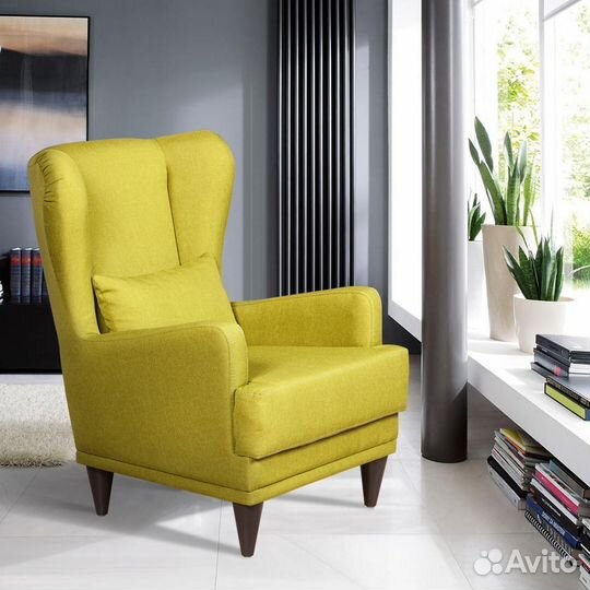 Кресло Juliet рогожка зеленый