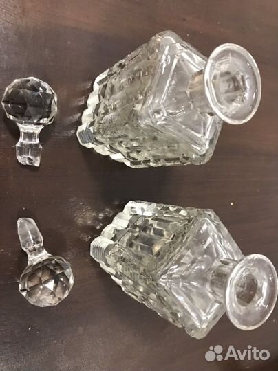 Графин/флакон хрустальный