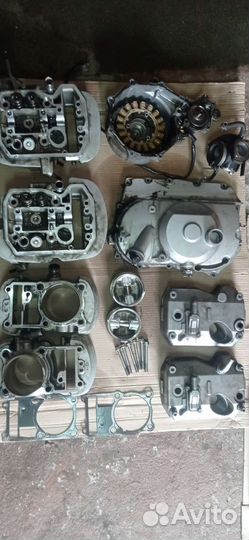 Двигатель в разборе Honda vt 750 aero rc50e