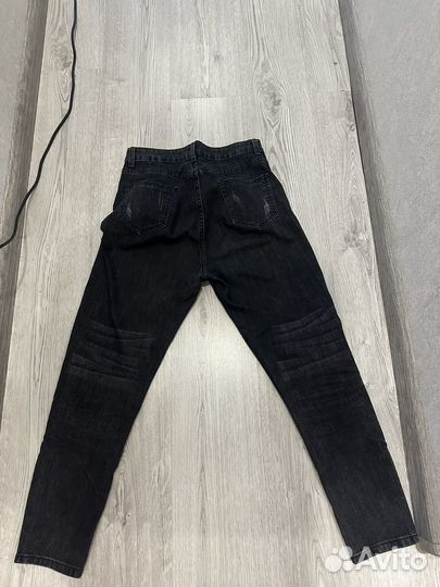 Черные утепленные брюки