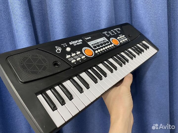 Детский синтезатор пианино с микрофоном