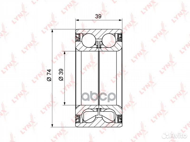 Подшипник ступ.chevrolet lacetti/nubira/epica/R