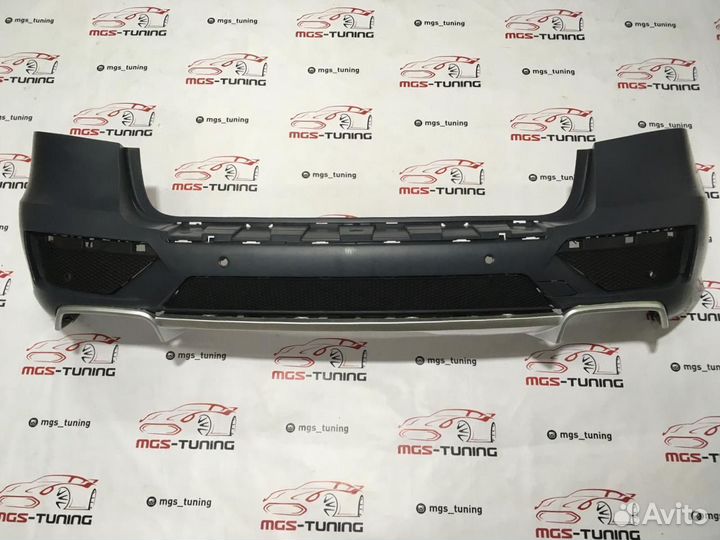 Задний бампер + диффузор Mercedes ML 63 AMG w166