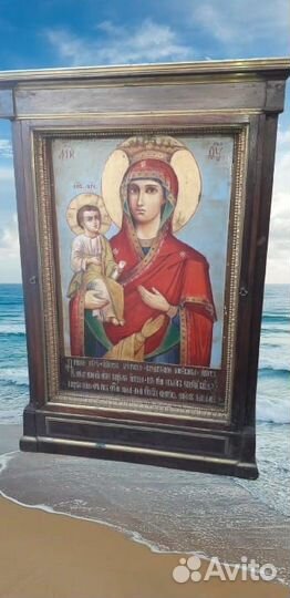 Храмовая Икона.Троеручица.1мх65см