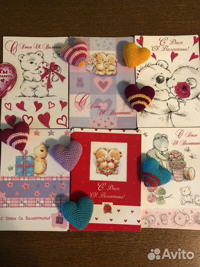 Валентинки открытки сердечки