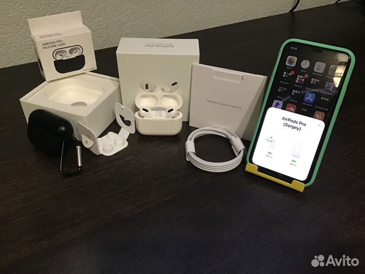 Наушники airpods pro premium новые + чехол