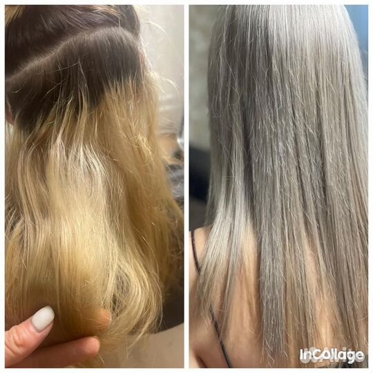 Окрашивание волос, наращивание, выход из черного