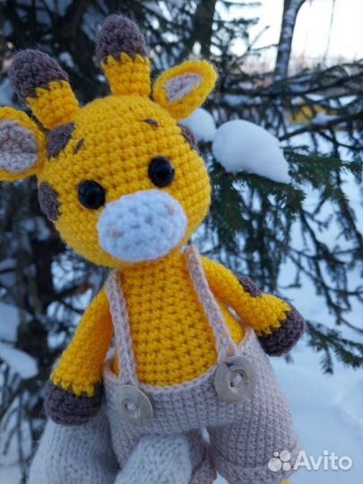 Жираф. Вязаные игрушки