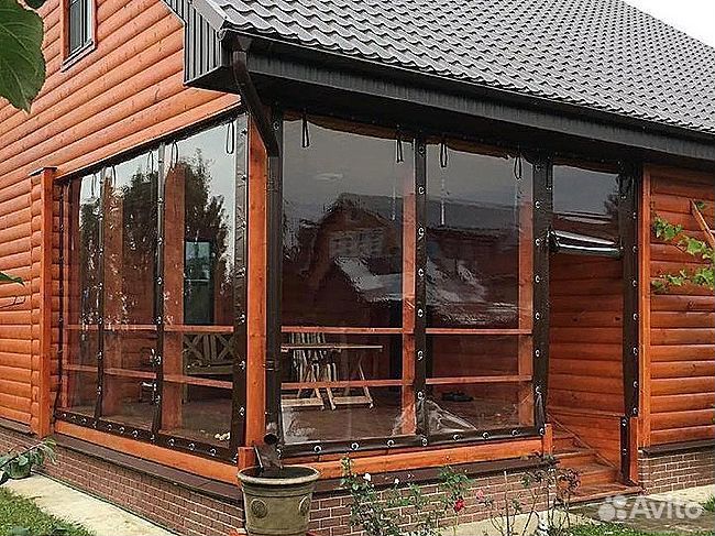 Мягкие окна для веранды беседки, террасы, под ключ