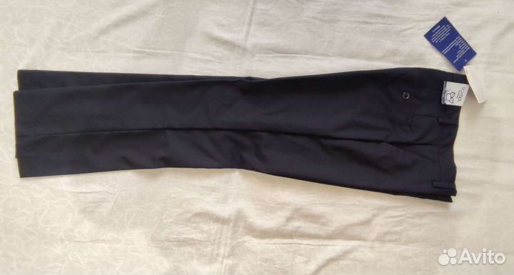 Брюки новые школьные темно синие для мальчика рост