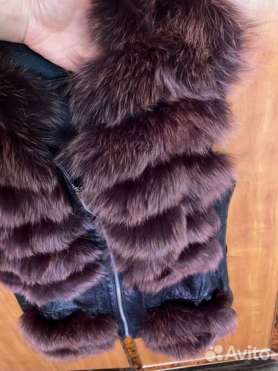 Меховая жилетка из норки