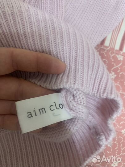 Свитер aim clo розовый