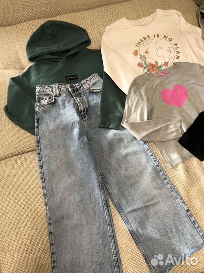Вещи пакетом на девочку 140 146