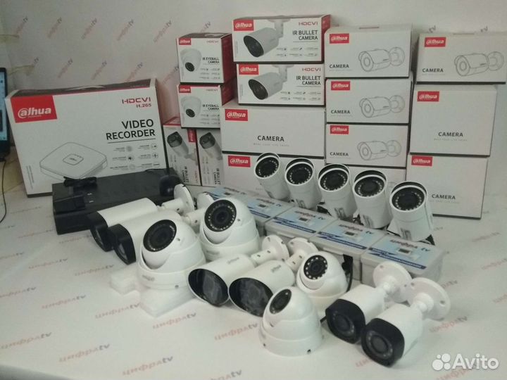 15 Камер видеонаблюдения 4Мп регистратор Dahua