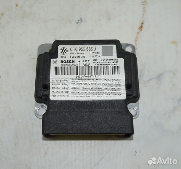 Блок управл подушками безоп SRS Skoda Fabia