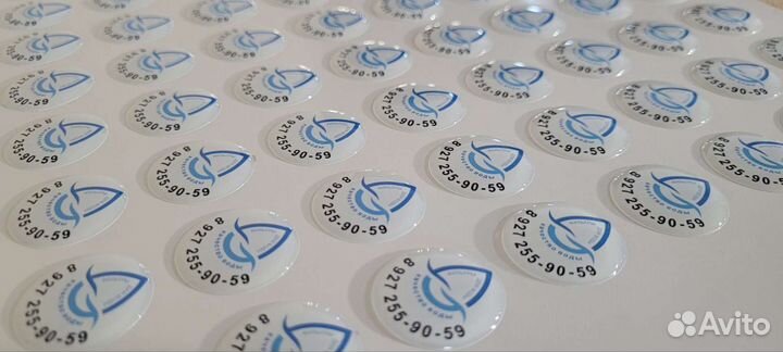 Заливные наклейки