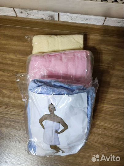 Набор для бани и сауны: килт и полотенце-чалма