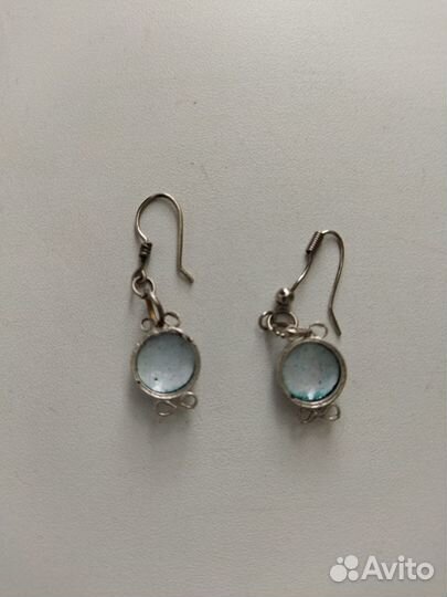 Cерьги финифть