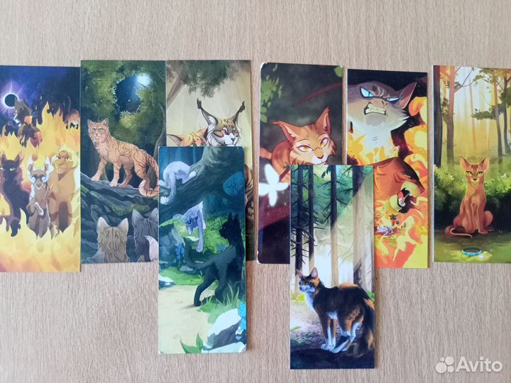 Закладки Геншин Импакт, коты воители