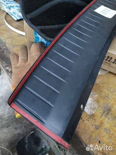 Накладка на задний бампер лада калина 2 универсал