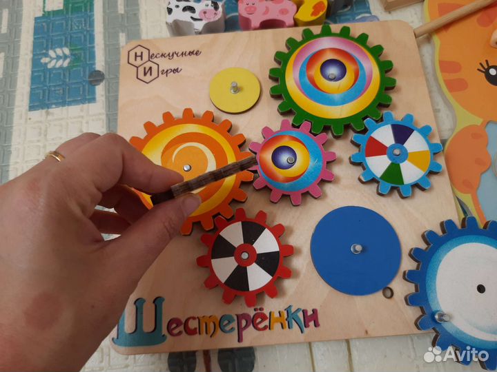 Деревянные развивающие игрушки