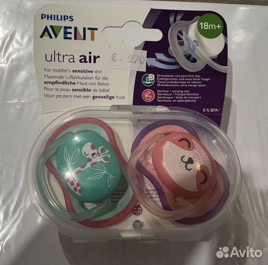 Philips avent пустышка 18m+