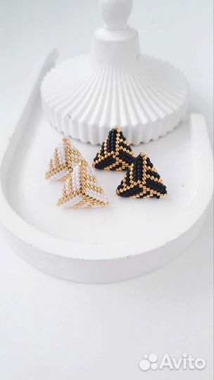 Серьги из бисера