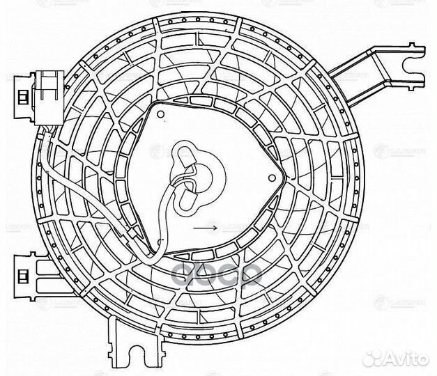 Вентилятор радиатора кондиционера toyota land C