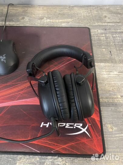 Наушники HyperX cloud core 7.1 и мышка Razer
