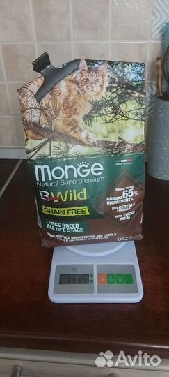 Корм для кошек monge 1.5 кг для крупных пород