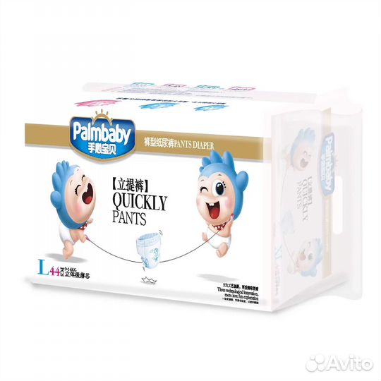 Подгузники трусики Palmbaby 4 L (44 шт)
