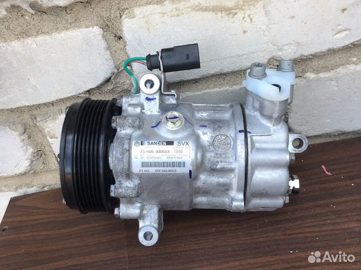 Компрессор кондиционера шкода рапид