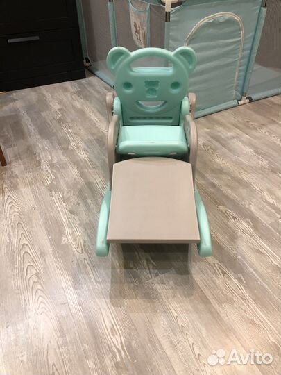 Детская горка и качели бу. Манеж -1000