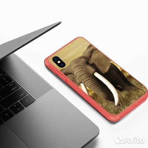 Силиконовый чехол на iPhone X/XS Красный