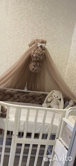 Балдахин и бортик в детскую кровать