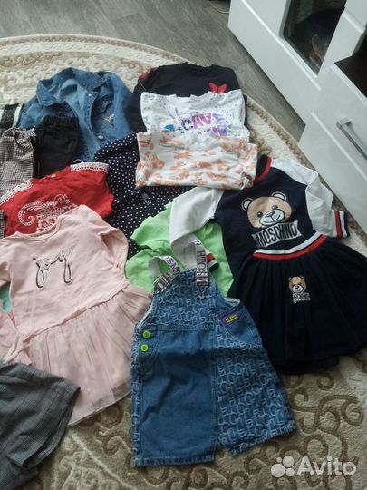 Вещи пакетом на девочку 110 116