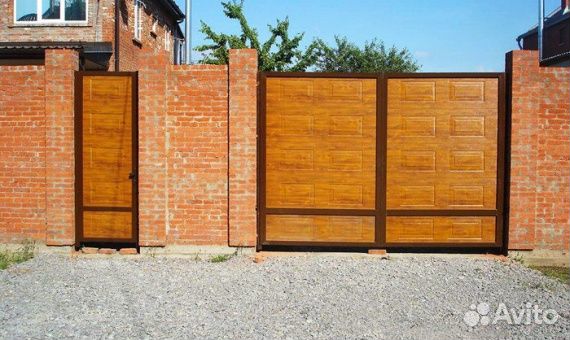 Калитка для забора из профиля Алютех