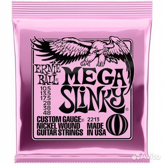 Ernie ball 2213 Nickel Wound Slinky Mega 10.5-48