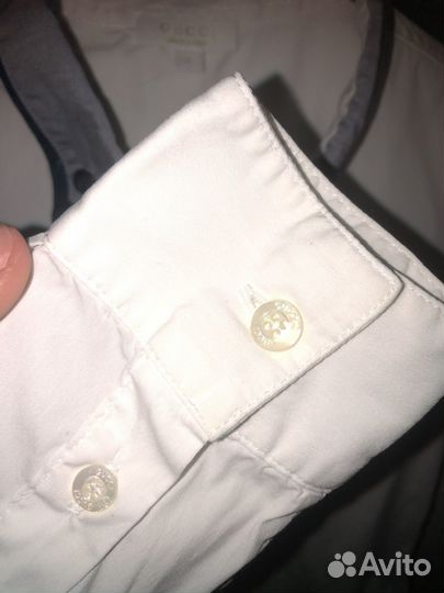 Рубашка белая gucci