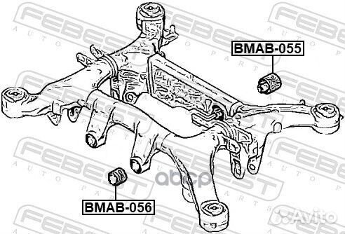 Bmab-055 сайлентблок задний дифференциал BMW F